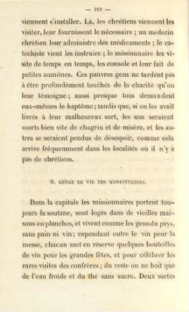 9. Genre de vie des missionaires