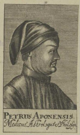 Bildnis des Petrus Aponensis Medicus, Astrologus et Philosop.