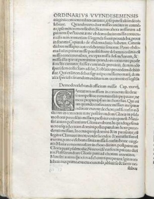 Cap. XXXVII. De modo celebrandi officium missæ