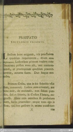 Praefatio Editionis Prioris