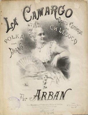 La Camargo : opéra comique de Ch. Lecoq ; polka pour piano ; à deux mains