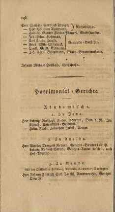 Patrimonial-Gerichte