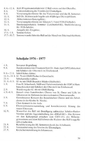 Schuljahr 1976 - 1977