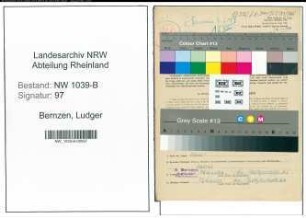 Entnazifizierung Ludger Bernzen , geb. 02.08.1907 (Kaufmann)