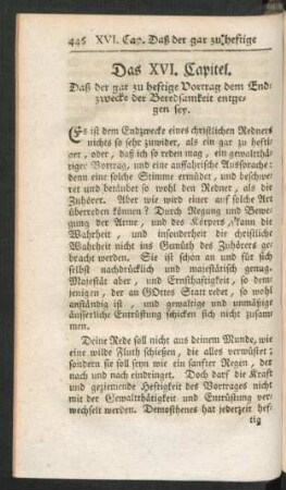 Das XVI. Capitel - Das XX. Capitel