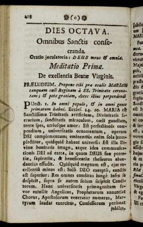 Dies Octava. Omnibus Sanctis consecranda.