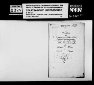 Gewerbestatistik des Oberamts [nach der Katastererhebung auf 1829]