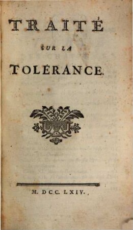 Traité sur la tolérance