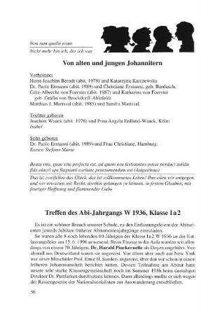 Treffen des Abi-Jahrgangs W 1936, Klasse Ia2