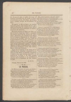 La poesía.