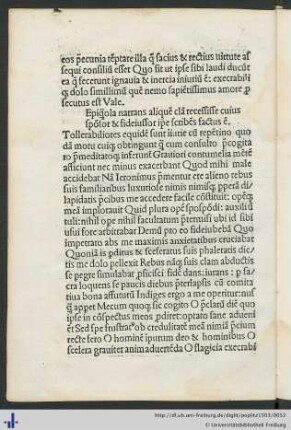 Epistola narrans aliquem …