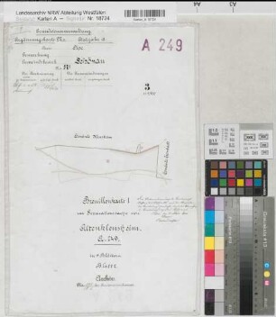 Kleusheim (Olpe), Separation Altenkleusheim, Bl.7 Brouillonkarte I Gem. Schönau Flur 3
