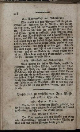 Vorschriften zu verschiedenen Eyer- Mehl- und anderen Speisen.