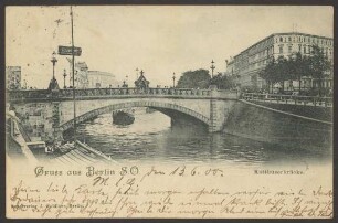 Ansichtskarte Landwehrkanal und Kottbusser Brücke [2/2]