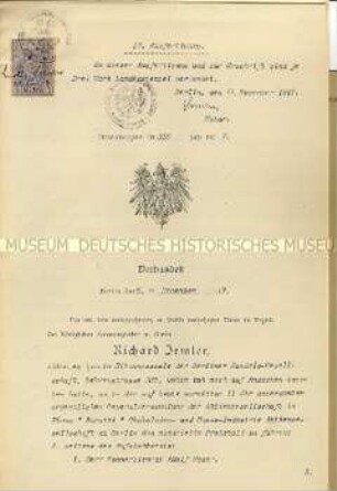 Geschäftsbericht für das Geschäftsjahr 1916/17 mit beglaubigtem Protokoll der Generalversammlung - Sachkonvolut