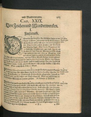 Cap. XXIX. Von Zeichen und Wunderwercken.