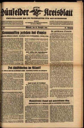 Ausgabe vom Mittwoch, den 16. Dezember 1942.