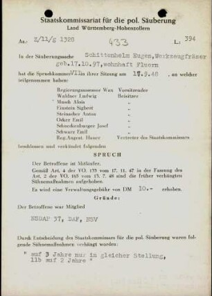 Schittenhelm, Eugen