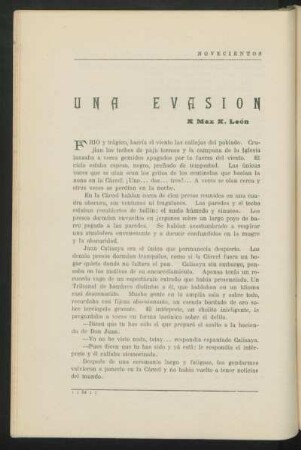 Una evasión