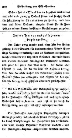 Interessen von der Summe, welche die vereinigten Staaten an Süd-Carolina schuldig sind.