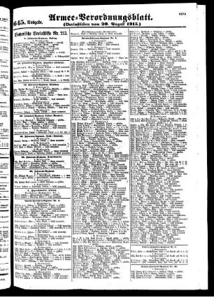 645. Ausgabe. Freitag, 20. August 1915