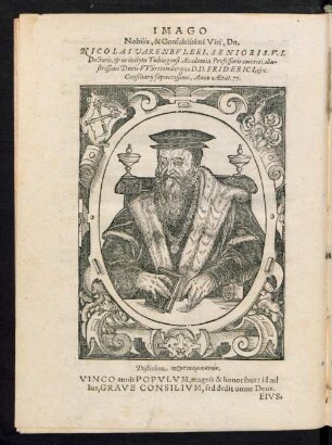 Imago Nobilis, & Clarissimi Viri, Dn. Nicolai Varenbuleri, Senioris ...
