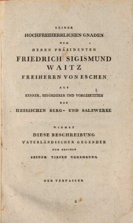 Mineralogische und bergmännische Beobachtungen über einige hessische Gebirgsgegenden