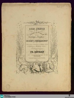 Drei Duette für zwei Soprane oder Tenor und Alt : mit Begleitung des Pianoforte; op. 26