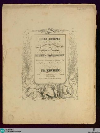 Drei Duette für zwei Soprane oder Tenor und Alt : mit Begleitung des Pianoforte; op. 26