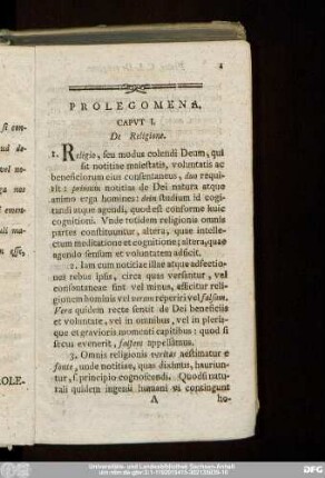 Caput I. De Religione.