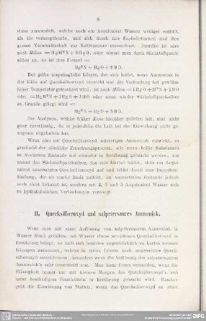 II. Quecksilber und salpetersaures Ammoniak