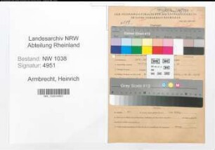 Entnazifizierung Heinrich Armbrecht , geb. 18.09.1892 (Beamter)