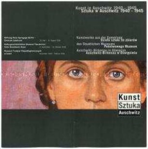 Einladung zur Eröffnung der Ausstellung "Kunst in Auschwitz 1940-1945" mit Kunstwerken aus der Sammlung des Staatlichen Museums Auschwitz-Birkenau in der neuen Synagoge Berlin