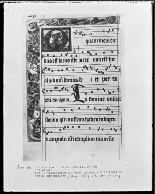 Antiphonarium — Initiale O, darin die Jakobsleiter