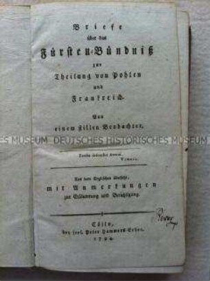 Berichte über die Koalitionskriege und die Teilung Polens