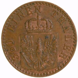 Münze, Pfennig, 1860
