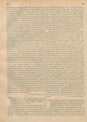 69-70 [Rezension] Sellin, Ernst, Mose und seine Bedeutung für die israelitisch-jüdische Religionsgeschichte