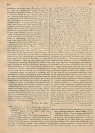 69-70 [Rezension] Sellin, Ernst, Mose und seine Bedeutung für die israelitisch-jüdische Religionsgeschichte