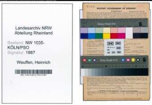 Entnazifizierung Heinrich Weuffen , geb. 24.01.1904 (Arbeiter)