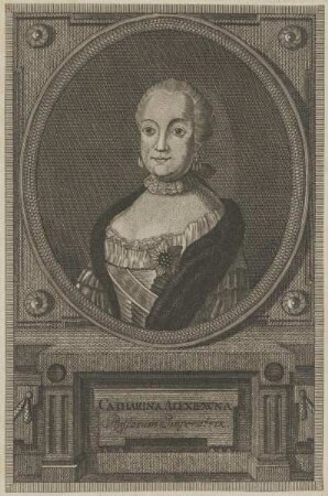 Bildnis von Catharina Alexiewna, Zarin von Russland