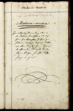 Materia medica