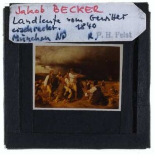 Becker, Landleute vom Gewitter überrascht
