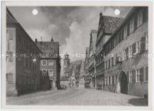 Dinkelsbühl, Nördlinger Straße und Stadtpfarrkirche St. Georg