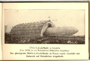 Illustrierte Postkarten, Serie Luftschiffhallen: o.Nr.: Militär-Luftschiffhalle in Liegnitz