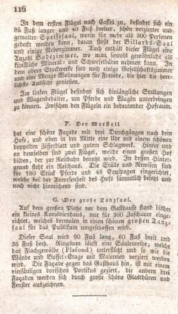 G. Der große Tanzsaal.