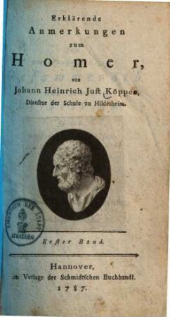 Erklärende Anmerkungen zum Homer, 1