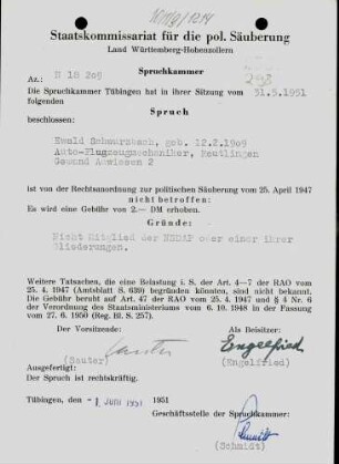 Schwarzbach, Ewald
