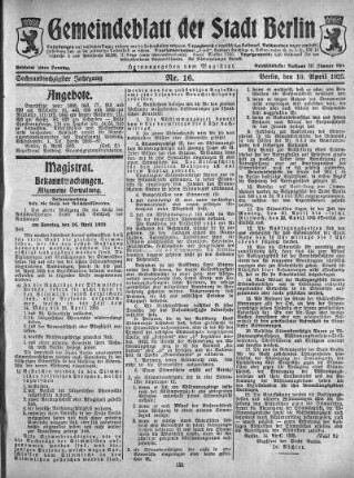 1925,16: Nr. 16, 19. April 1925