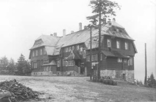 Westerzgebirge. Auersberggipfel, Berggasthaus (1907)