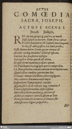 [Comoedia Sacra, Joseph.]